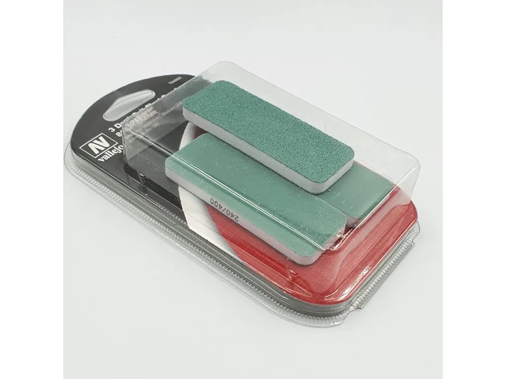 Poslední Šance Vallejo T04003 3x brusné houbičky oboustranné 80x30x6 mm
