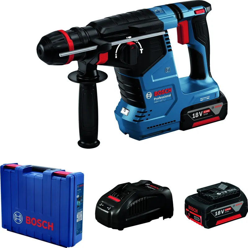 Kladivo vrtací AKU Bosch GBH 187-LI ONECHUCK (2× 5 Ah) Sleva