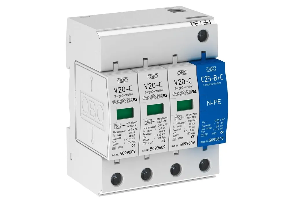 Nejprodávanější OBO BETTERMANN Svodič V 20-C/3+NV 20-C/3+