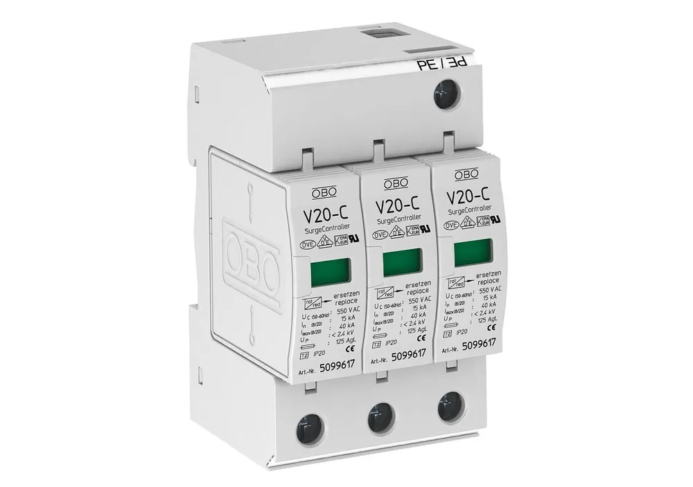 OBO BETTERMANN Svodič přepětí V20 V20-C 3-550 Levný